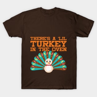 Funny Thanksgiving Pregnancy Announcement T-Shirt